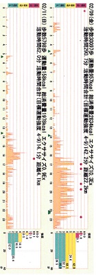 活動状況（最大の日および平均的な日―ライフコーダレポート）