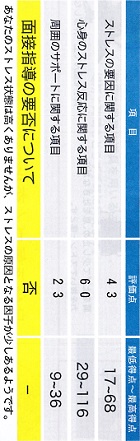 ストレスの程度について―ストレス調査票の結果