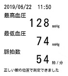最高血圧１２８ｍｇ―診察前に測定