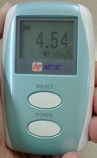 ４．５４μSv/h（アラーム確認時９．９９μSv/h）―大学病院（その２）呼吸器内科受診時
