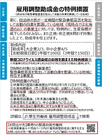 雇用調整助成金の特例措置―雇用関連①