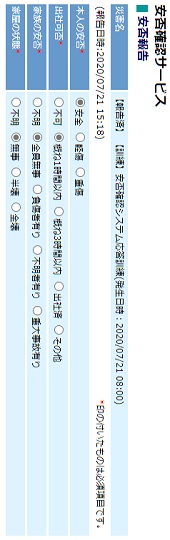 安否確認サービス―郵便局