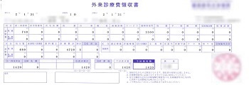 １，４２０円―外来診療費領収書（精神科科）