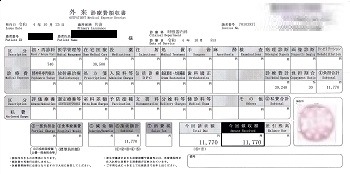１１，７７０円―外来診療費領収書（１０／２５ 清算）