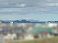 御嶽山ー自宅の北窓から