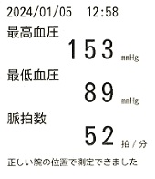 血圧測定結果ー大学病院（その２）精神科