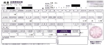 １，４２０円―外来診療費領収書　２０２４／１／５精神科