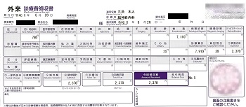 ２，３７０円―外来診療費領収書　２０２４／６／２０脳神経内科