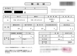 ３６０円―領収書（１０／２１処方箋薬局）