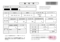 １，２００円―領収書（１２／０９ 処方箋薬局）