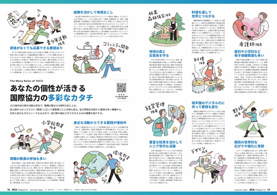 あなたの個性が活きる国際協力の多彩なカタチ―JICA Magazine 2025年8月号